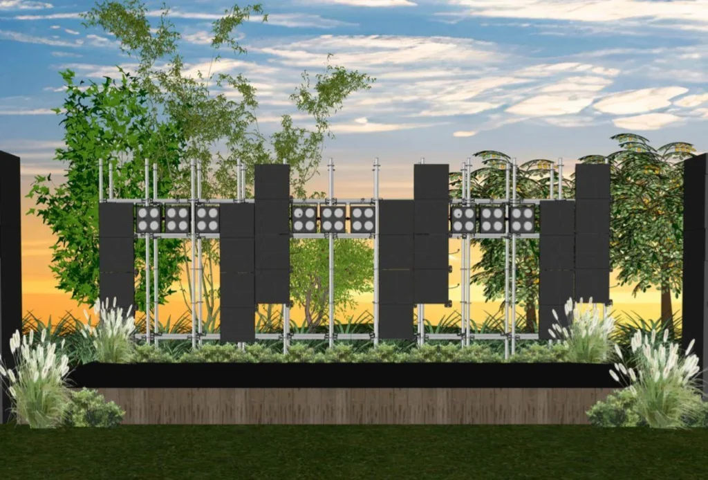 desain 3d layout sewa videotron di cork and screw