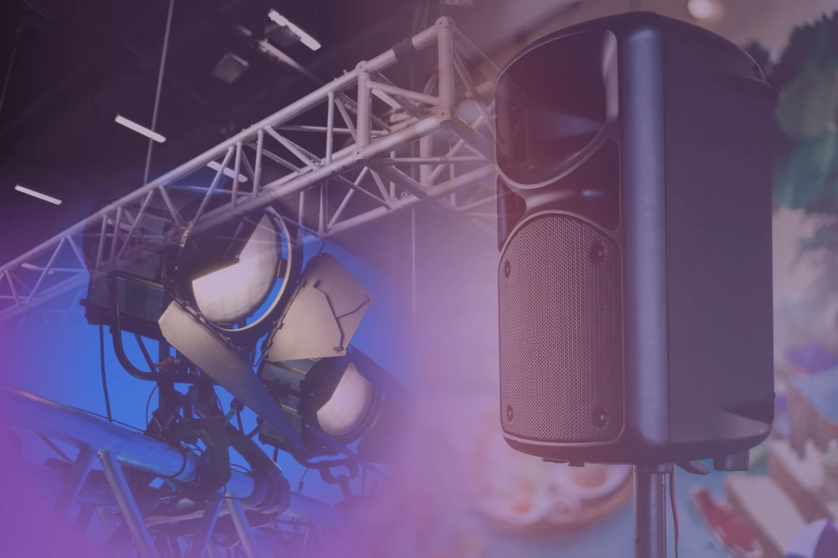 paket sewa eventnesia, lighting, rigging, sound, dan videotron