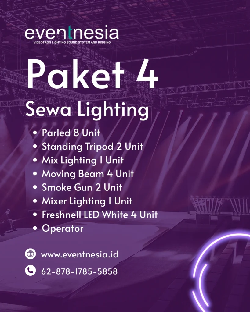 paket empat sewa lighting eventnesia