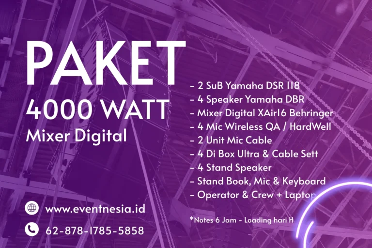 paket sewa sound mixer digital 4000 watt eventnesia