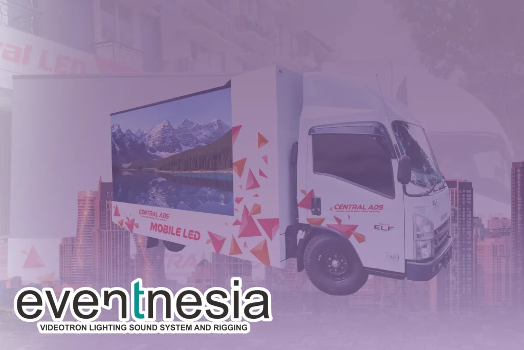 eventnesia sewakan mobil led ads untuk promosi keliling kota