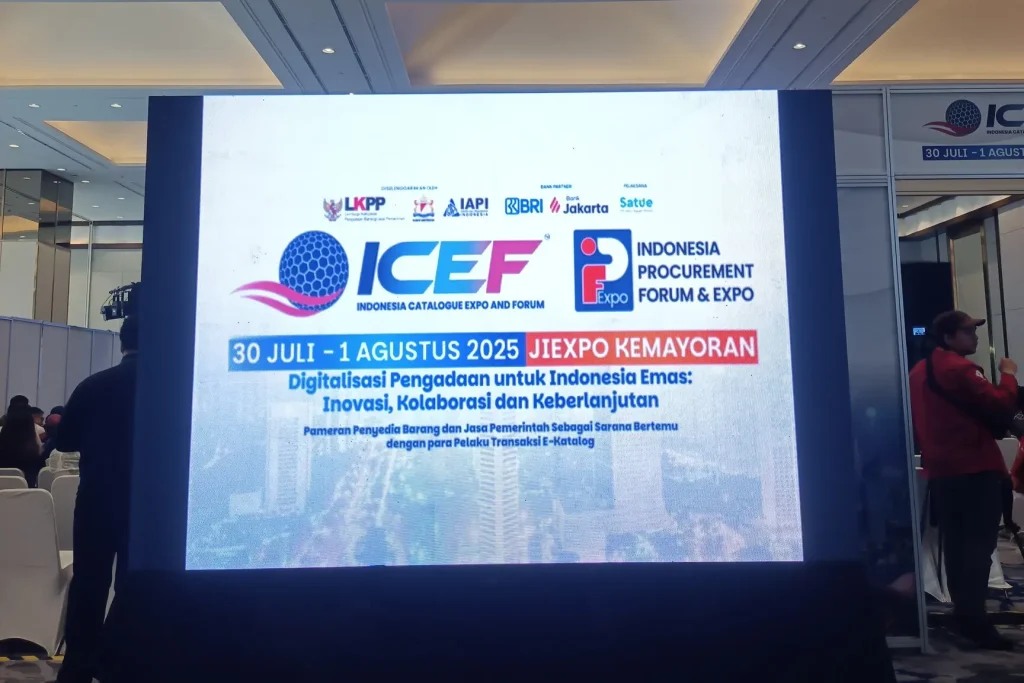 videotron sebagai pusat informasi dalam event icef-ipfe 2025