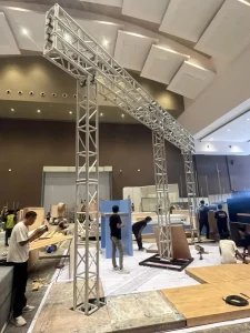 sewa rigging JIEXPO Kemayoran Booth PT Multimedia Filter