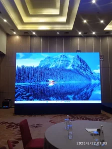 sewa videotron di hotel bigland bogor