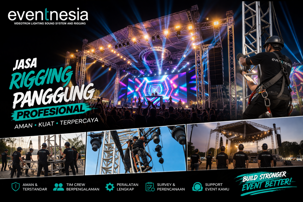 Jasa rigging panggung profesional
